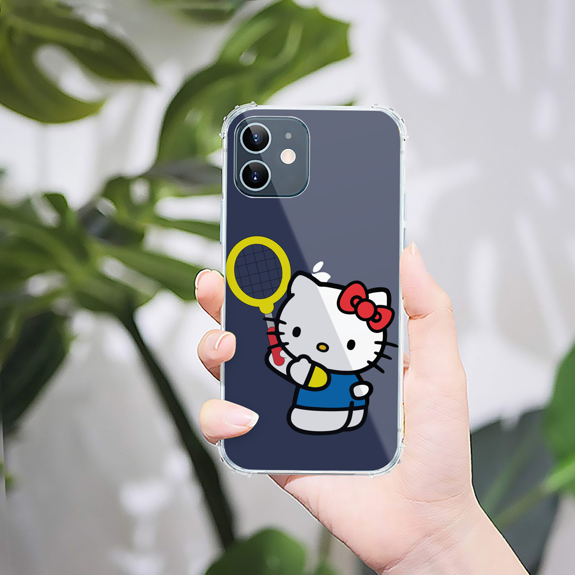 （画像用） Hello Kitty ハローキティ 【iPhone 12シリーズ対応】透明スマホケース（クリアソフトケース）